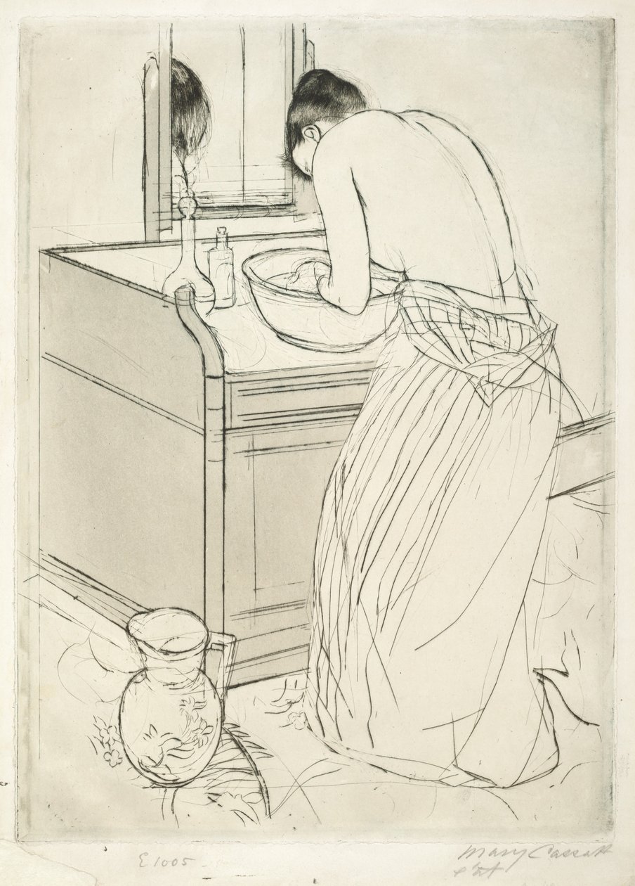 Kobieta w kąpieli autorstwa Mary Cassatt