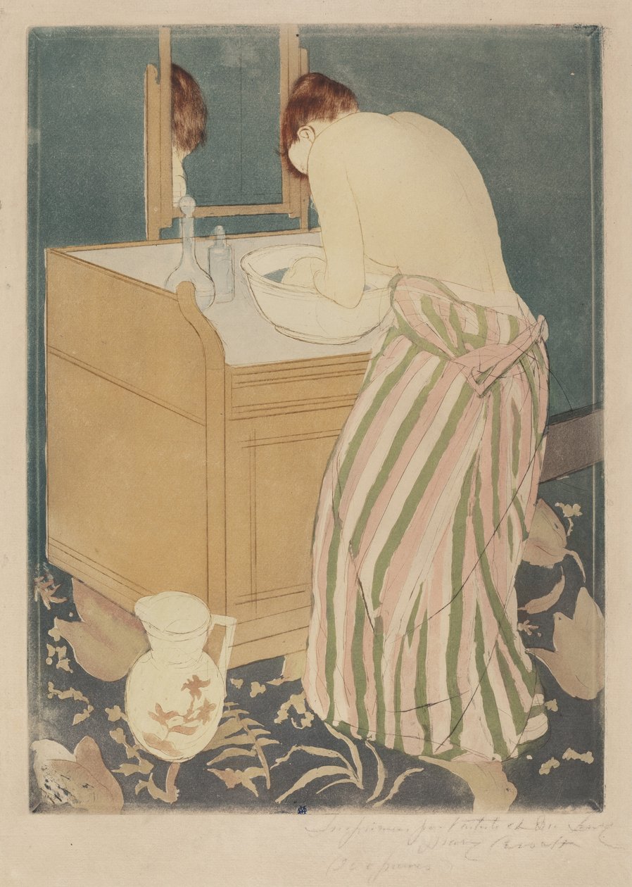 Kobieta w kąpieli autorstwa Mary Cassatt