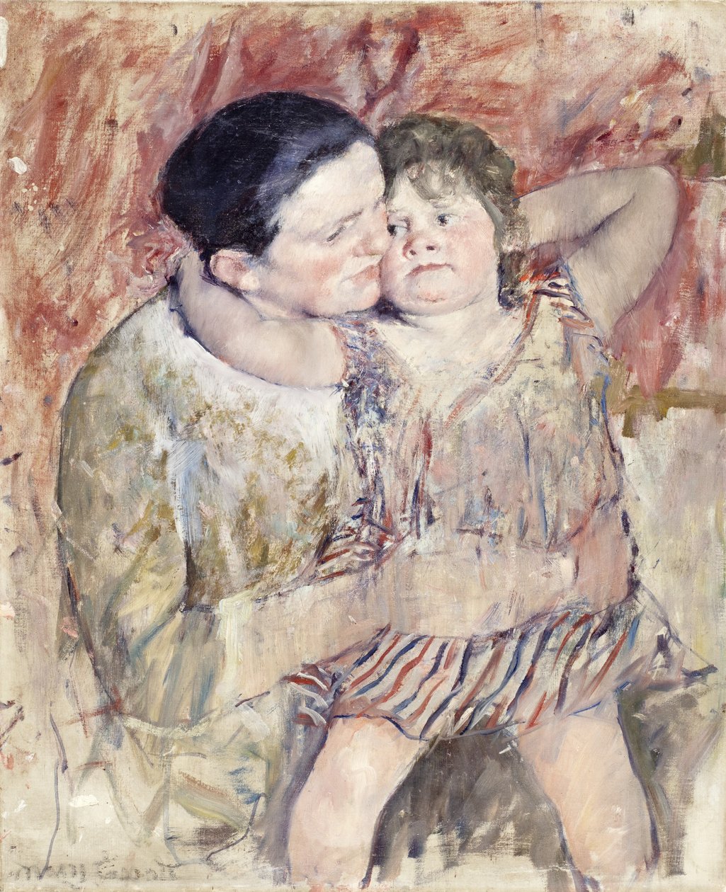 Kobieta i dziecko (Matylda trzymająca dziecko), ok. 1900 autorstwa Mary Cassatt