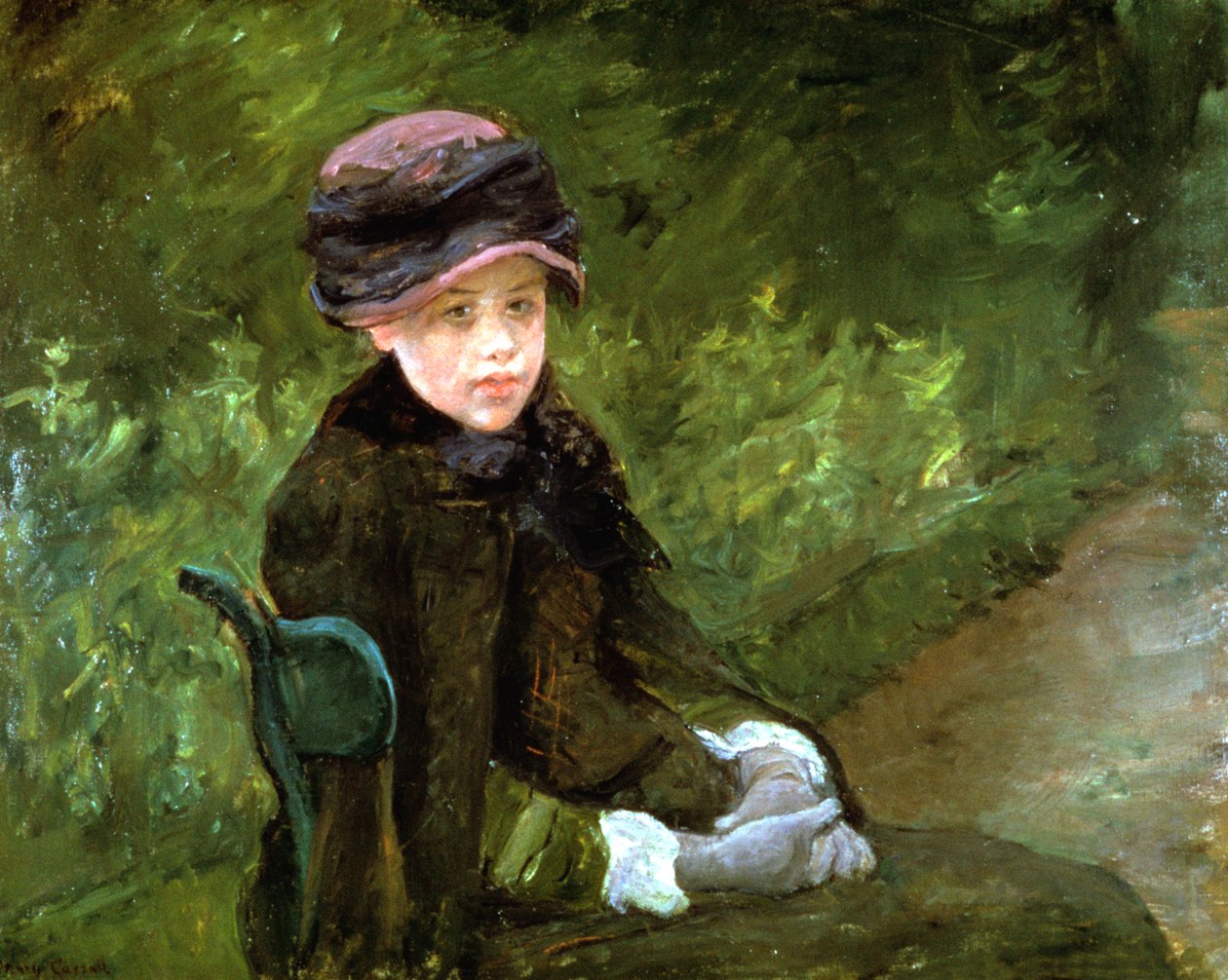 Młoda Dama w Parku, ok. 1880 autorstwa Mary Cassatt