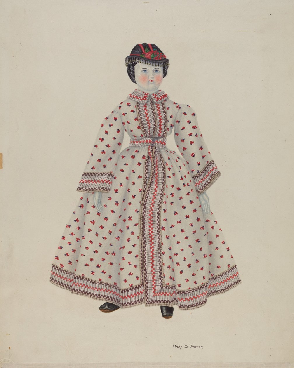 Lalka z głową Chin autorstwa Mary D. Porter