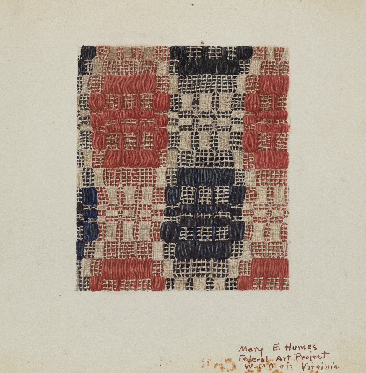 narzuta, ok. 1938. autorstwa Mary E Humes