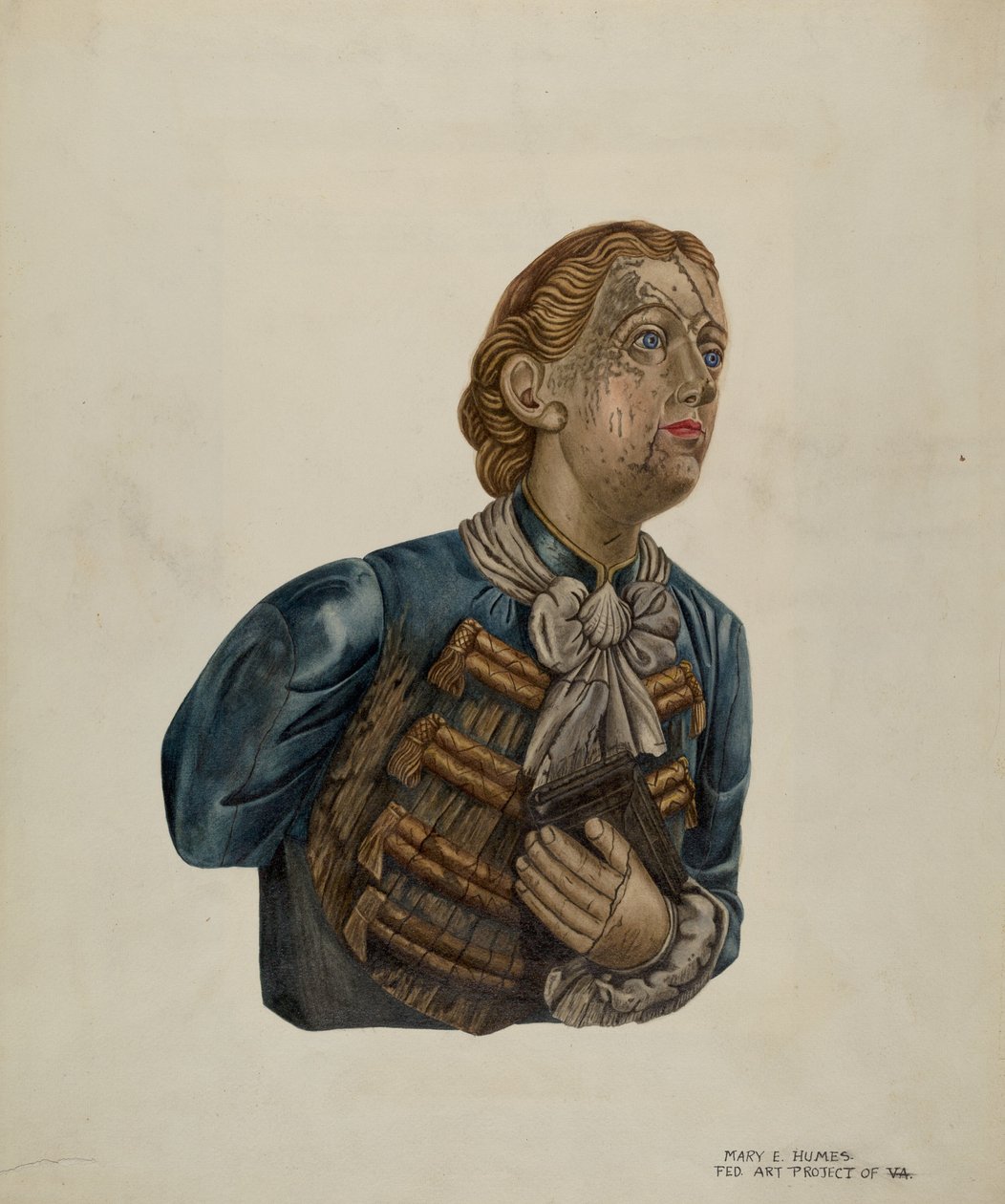 Figurant z Bark George, c. 1939. autorstwa Mary E Humes