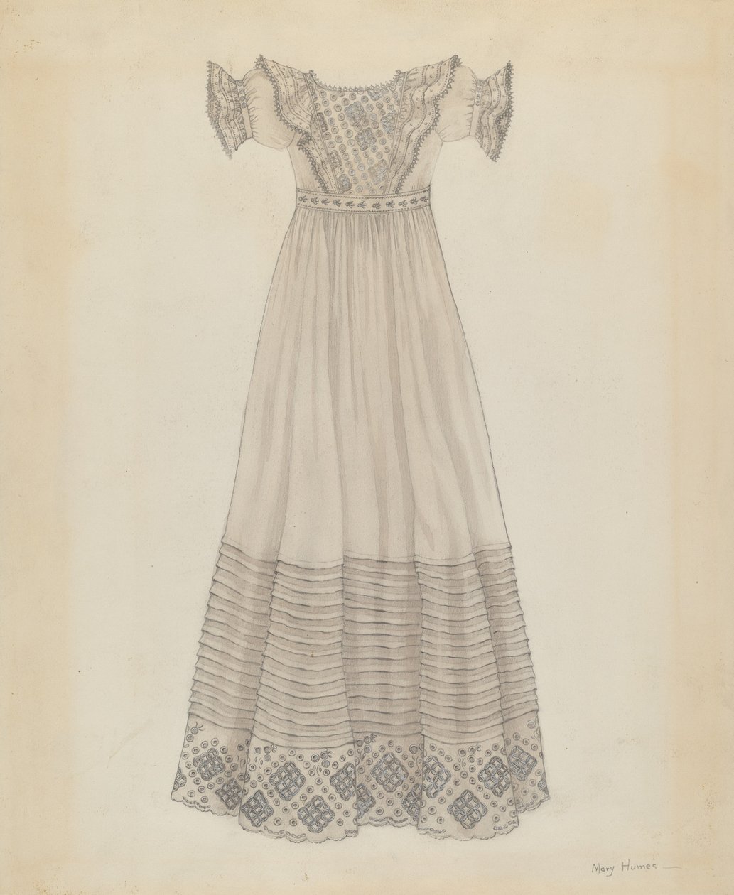 Sukienka niemowlęca, ok. 1900 r. 1936. autorstwa Mary E Humes
