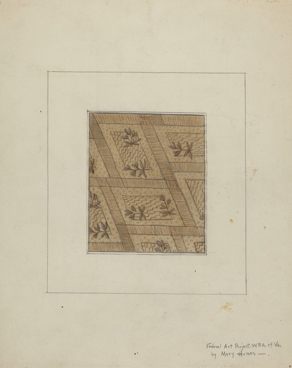 Materiał z Sukni, ok. 1900 r. 1937. autorstwa Mary E Humes