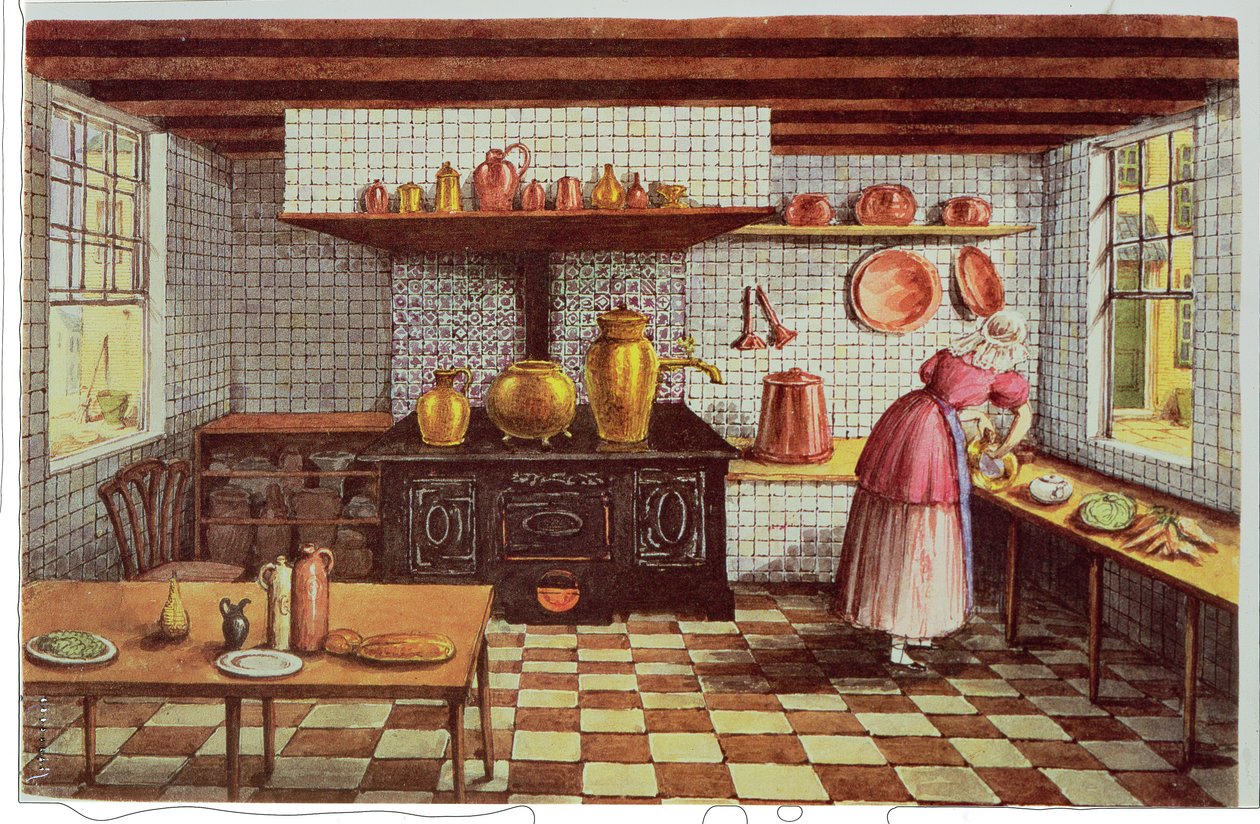 Kuchnia hotelu St.Lucas, przy Hoogstraat, Rotterdam, 1834 autorstwa Mary Ellen Best