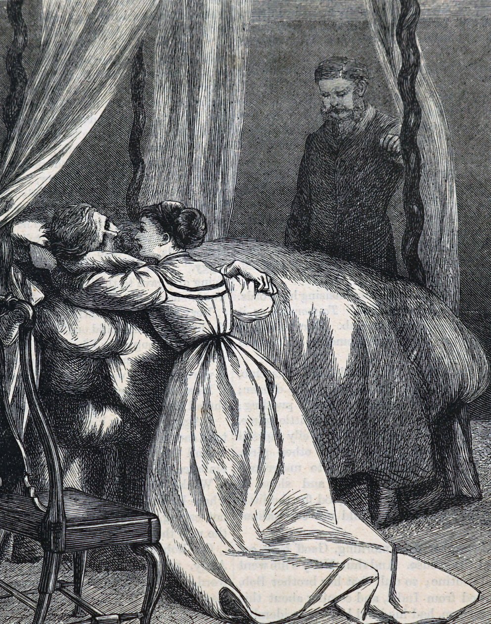 Córka na łożu śmierci ojca autorstwa Mary Ellen Edwards