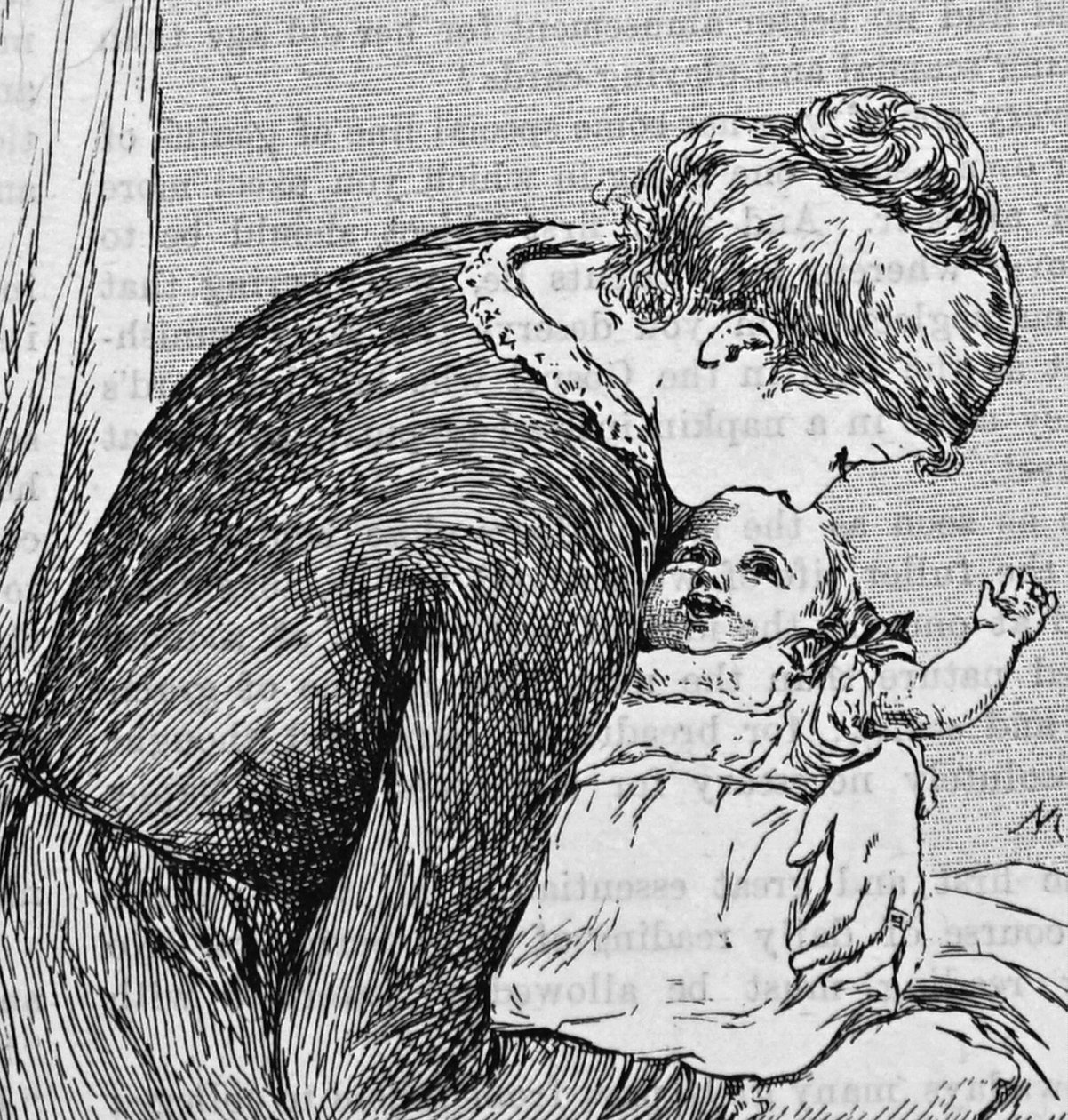 Matka przytulająca swoje dziecko autorstwa Mary Ellen Edwards
