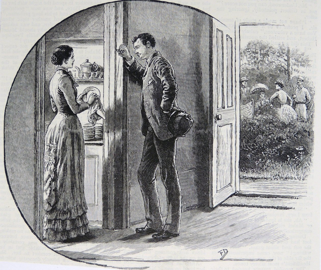 Ilustracja gospodyni domowej autorstwa Mary Ellen Edwards