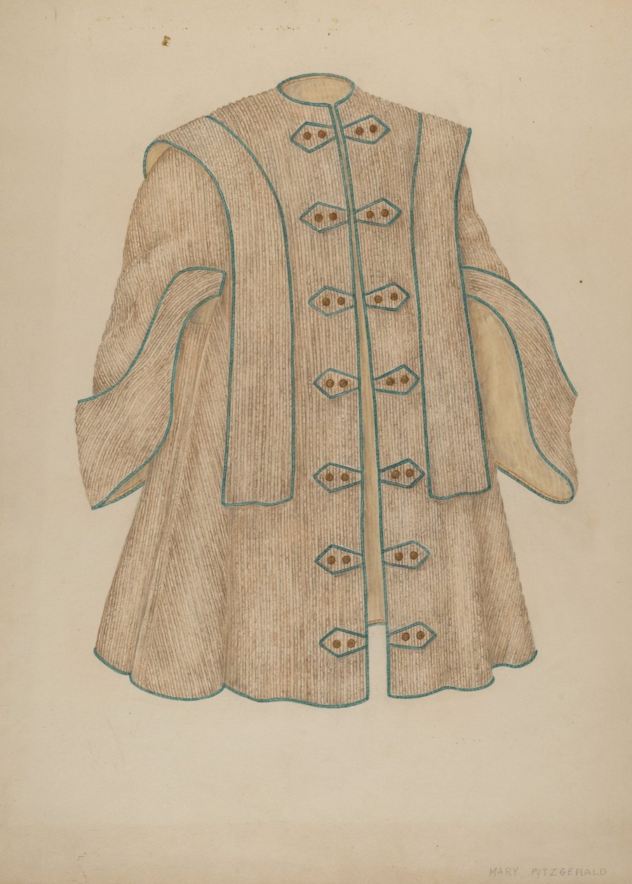 Płaszcz wieczorowy, ok. godz. 1940. autorstwa Mary Fitzgerald