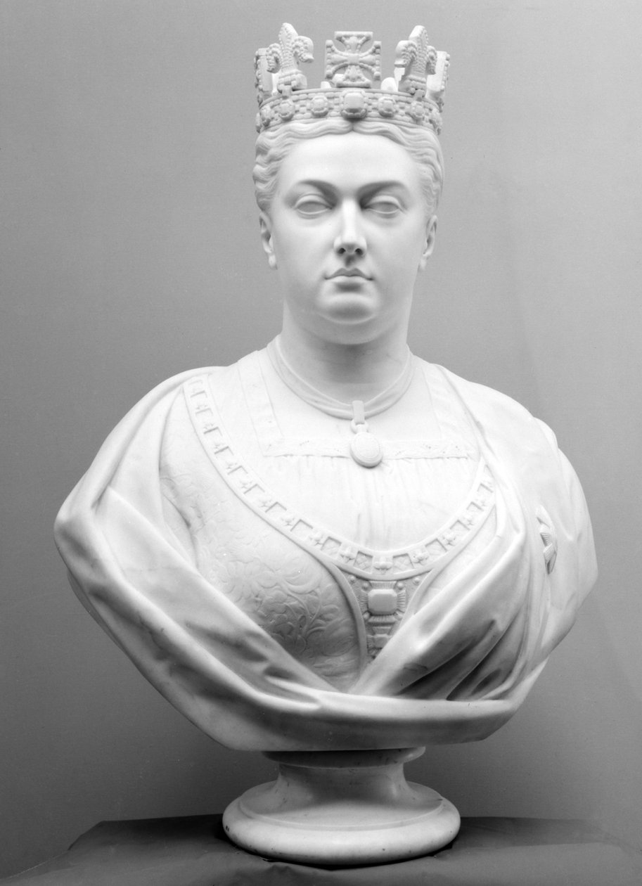 Królowa Wiktoria, c.1874 (marmur) autorstwa Mary Grant