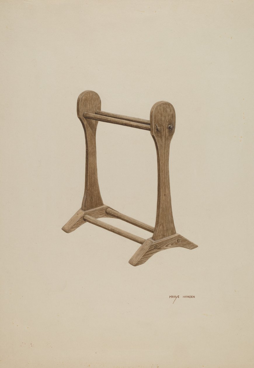 Suszarka do bielizny, c. 1940. autorstwa Mary Hansen