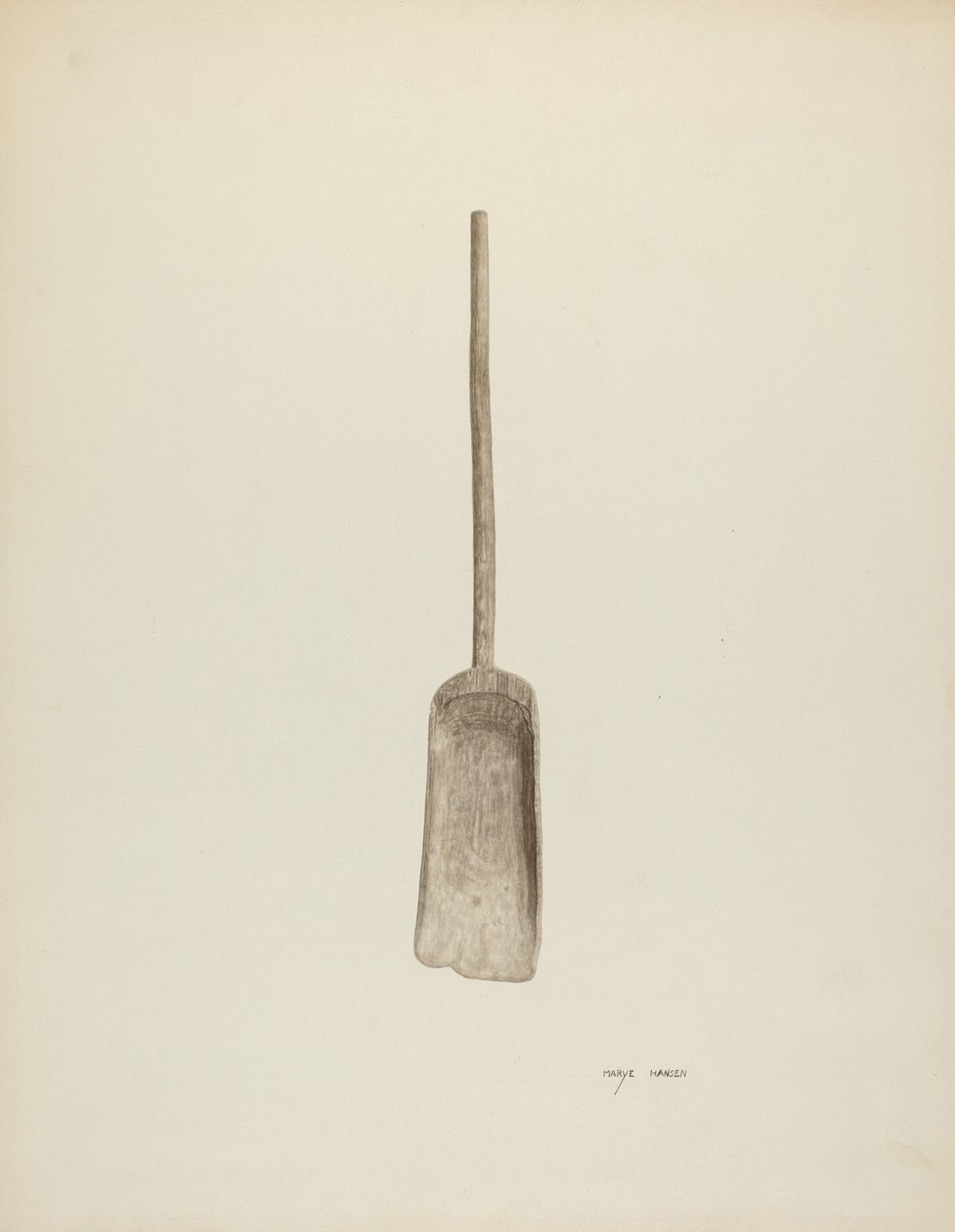 Łopata do zboża, ok. 1940. autorstwa Mary Hansen