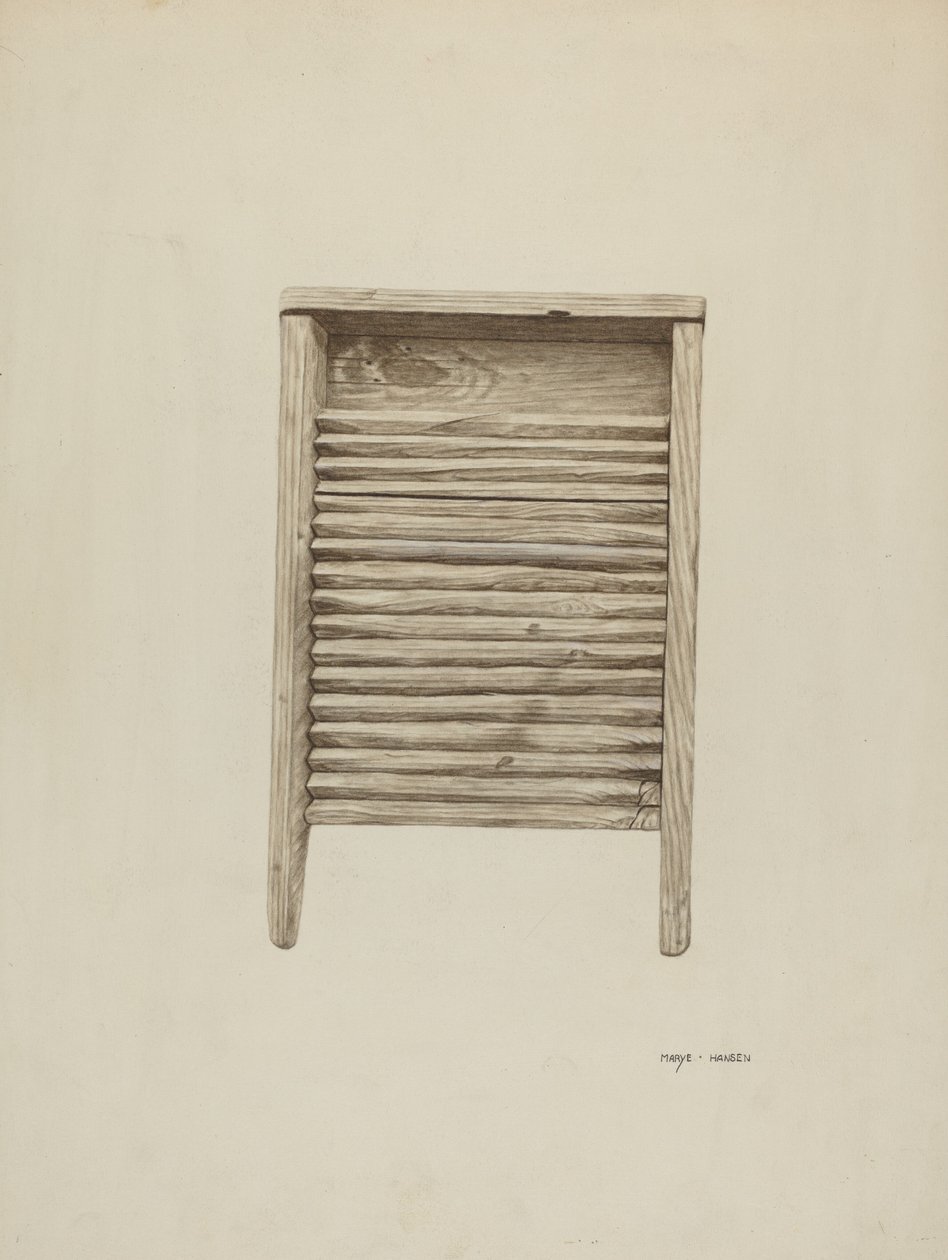 Deska do mycia, ok. 1940. autorstwa Mary Hansen