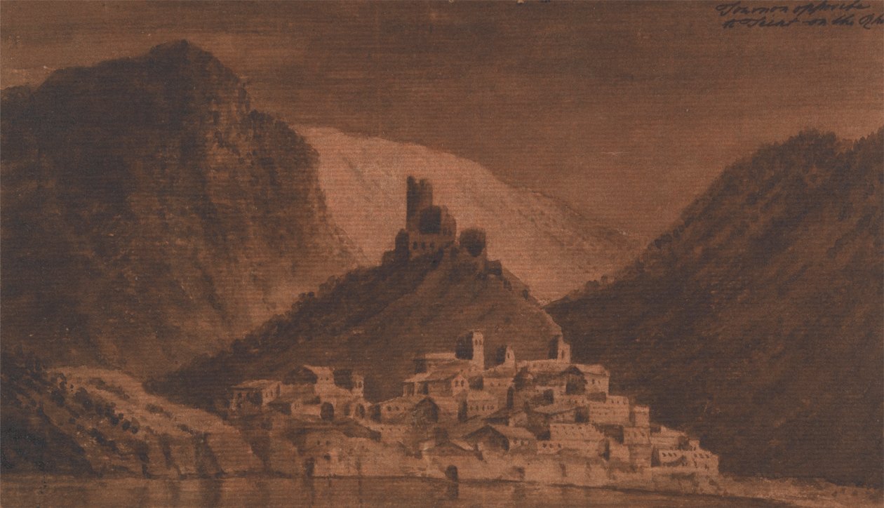 Tournon Naprzeciwko Teint nad Rodanem autorstwa Mary Harcourt