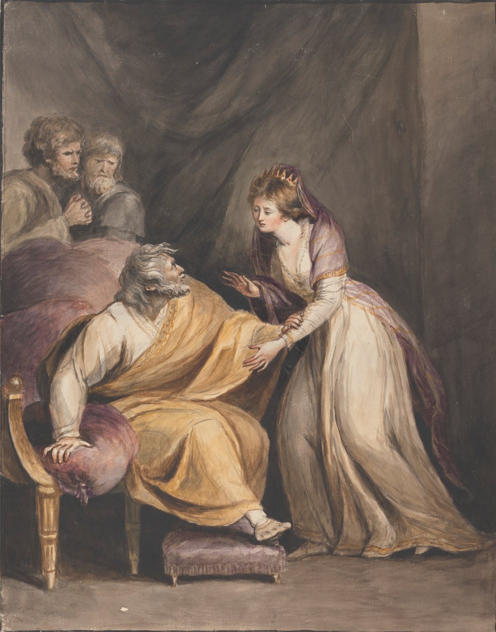 Lear i Kordelia autorstwa Mary Hoare