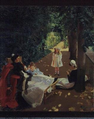 Park, ok. 1900 (olej na płótnie) autorstwa Mary Louise MacMonnies