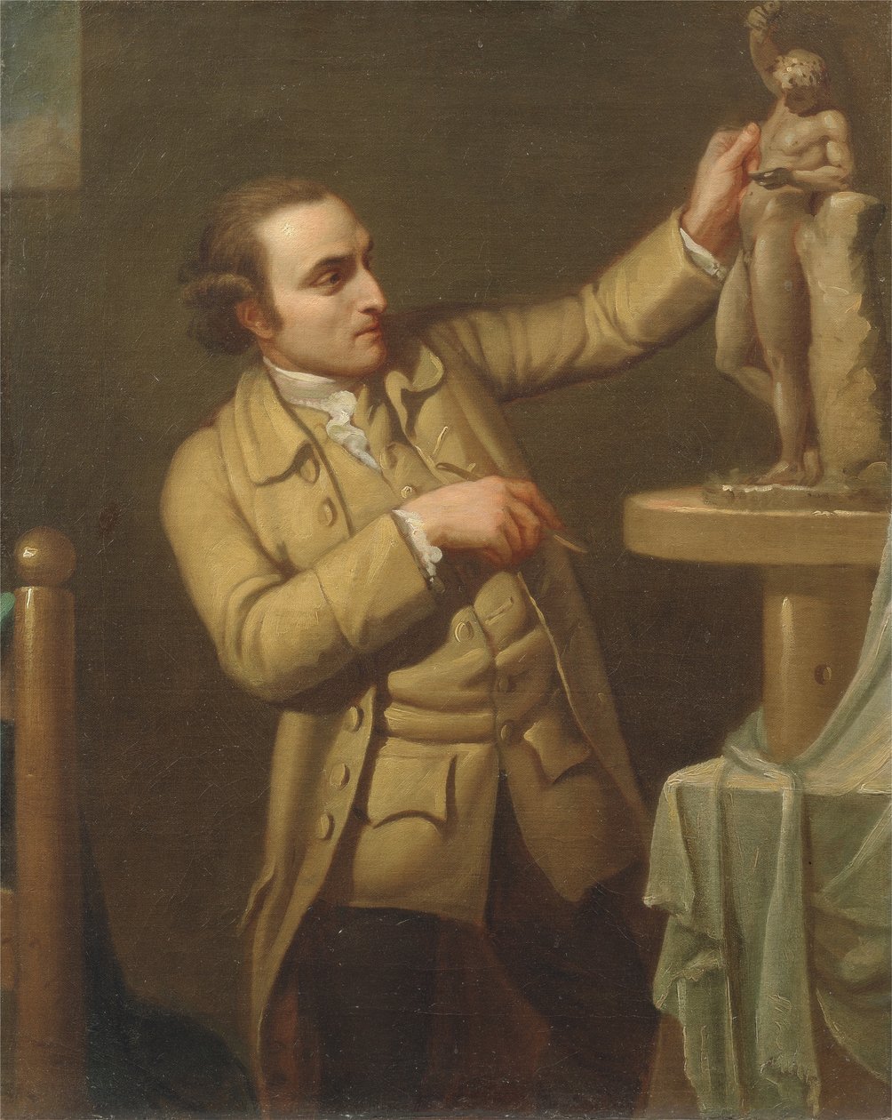 Joseph Nollekens (1737-1823) ok. 1770-71 (olej na płótnie) autorstwa Mary Moser