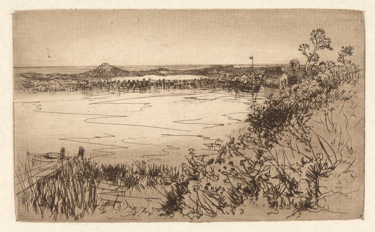 Cichy port/staw pływowy autorstwa Mary Nimmo Moran