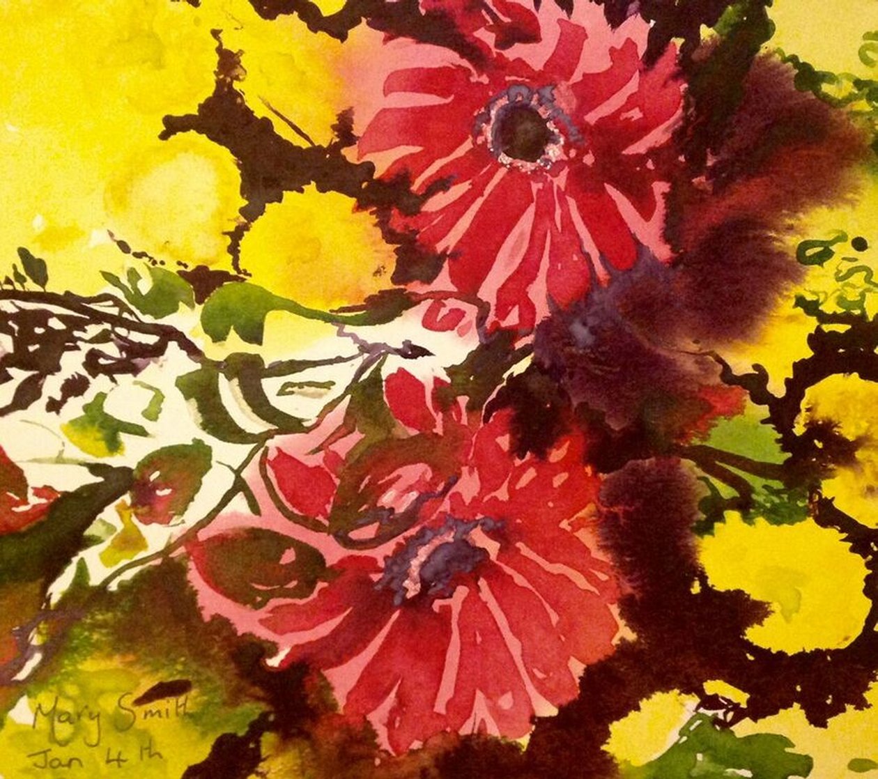 Gerbery autorstwa Mary Smith