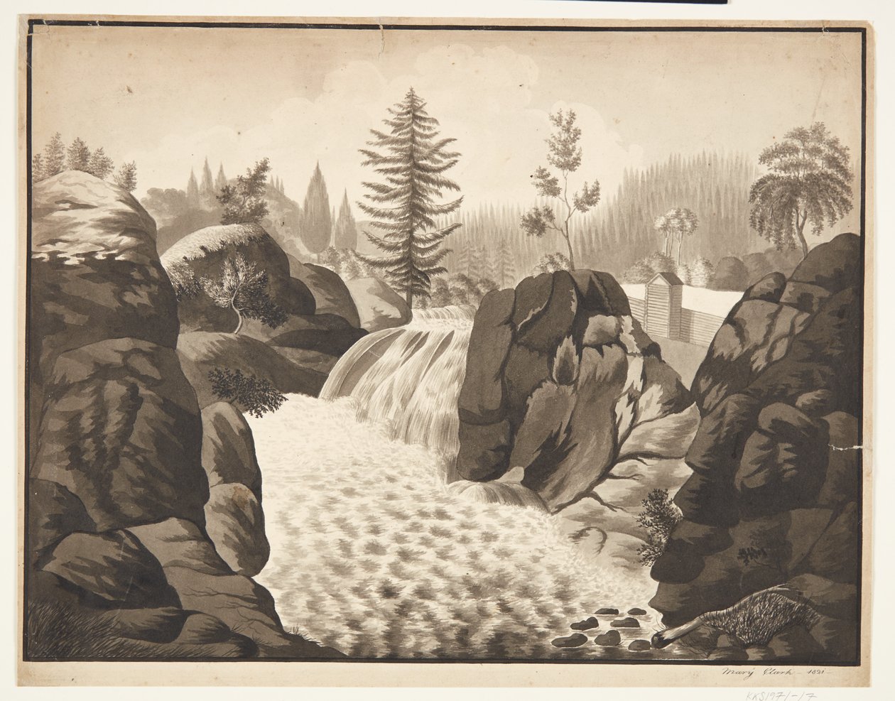 Norweski krajobraz autorstwa Mary Sophie Clarck