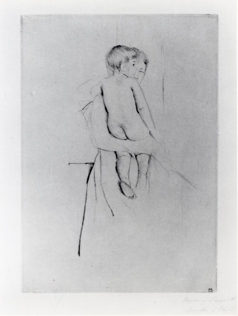 Plecy dziecka autorstwa Mary Stevenson Cassatt
