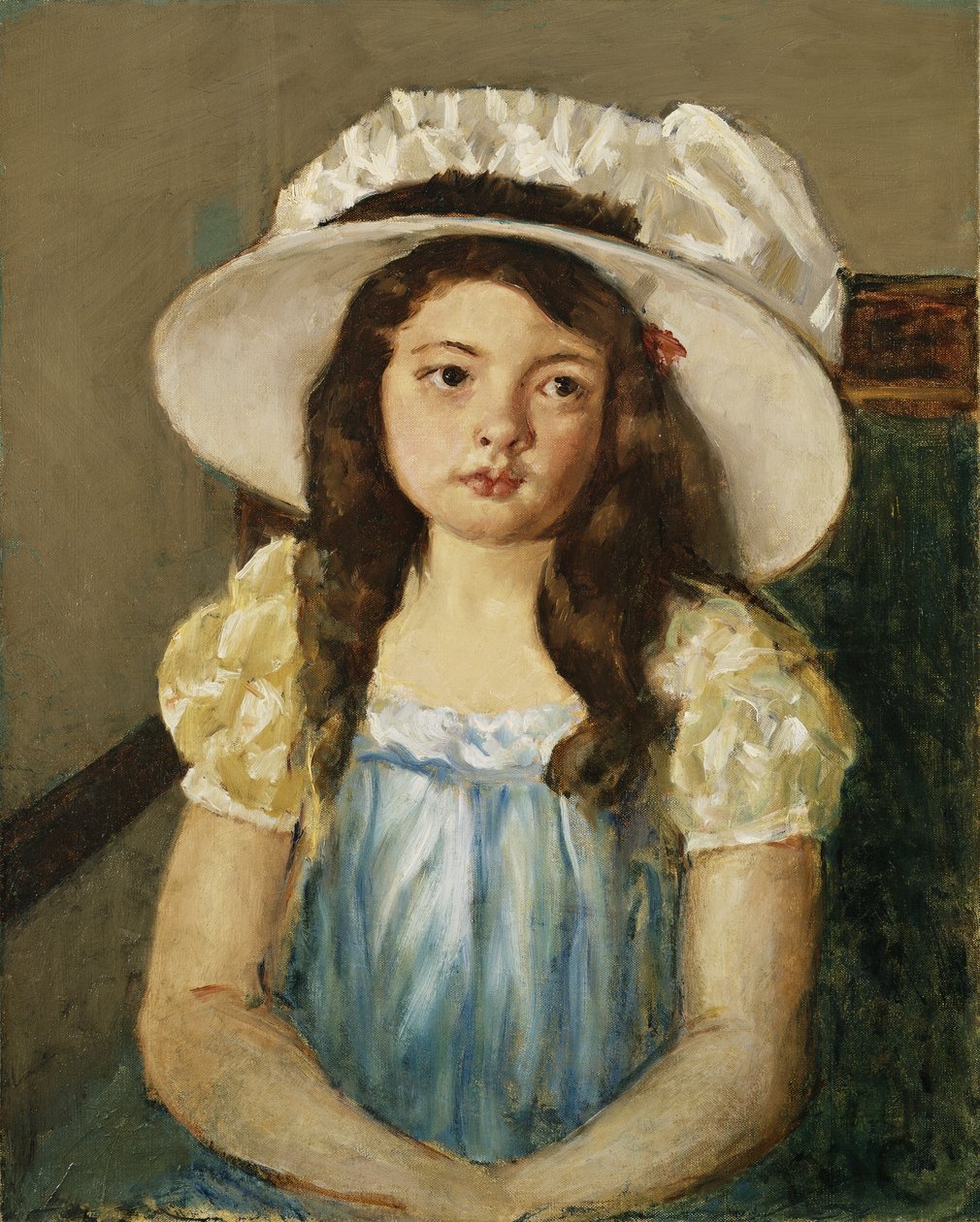 Francoise w wielkim białym kapeluszu, autorstwa Mary Cassatt