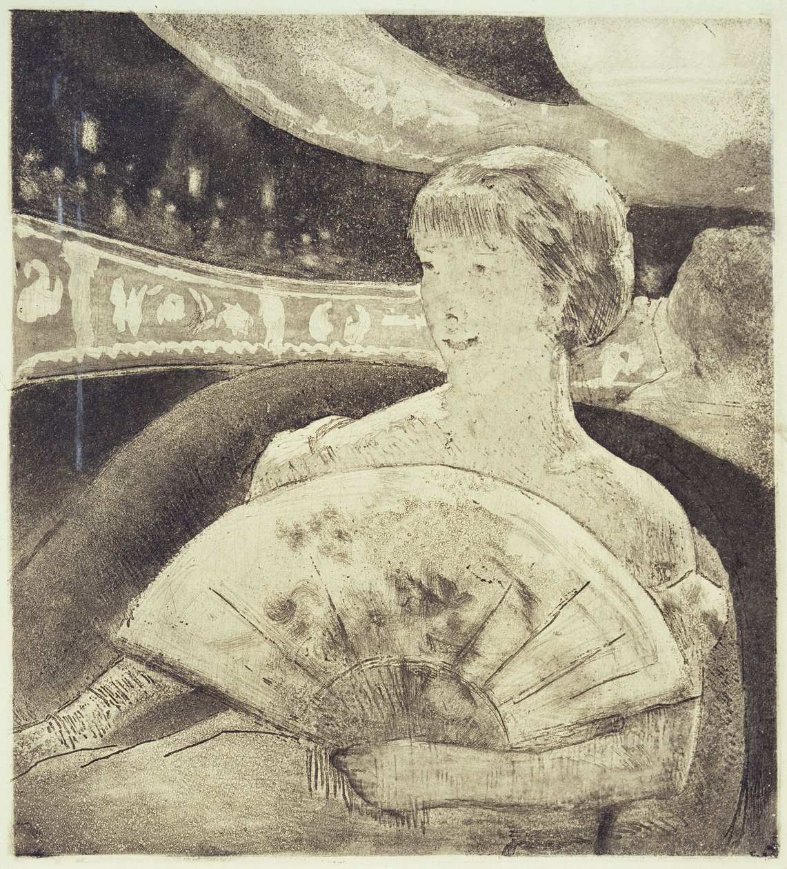 W operze (akwatinta) autorstwa Mary Stevenson Cassatt