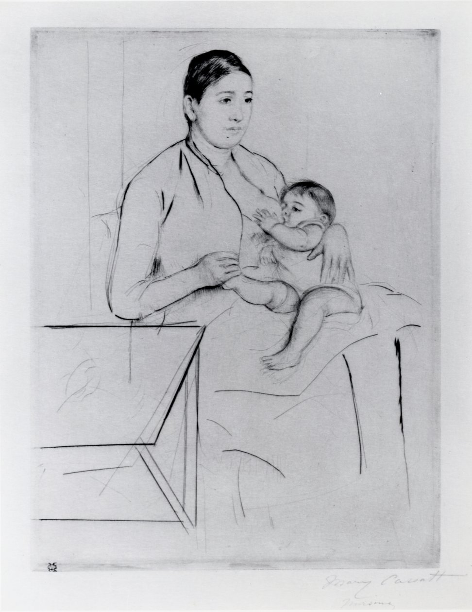 Pielęgniarstwo autorstwa Mary Stevenson Cassatt