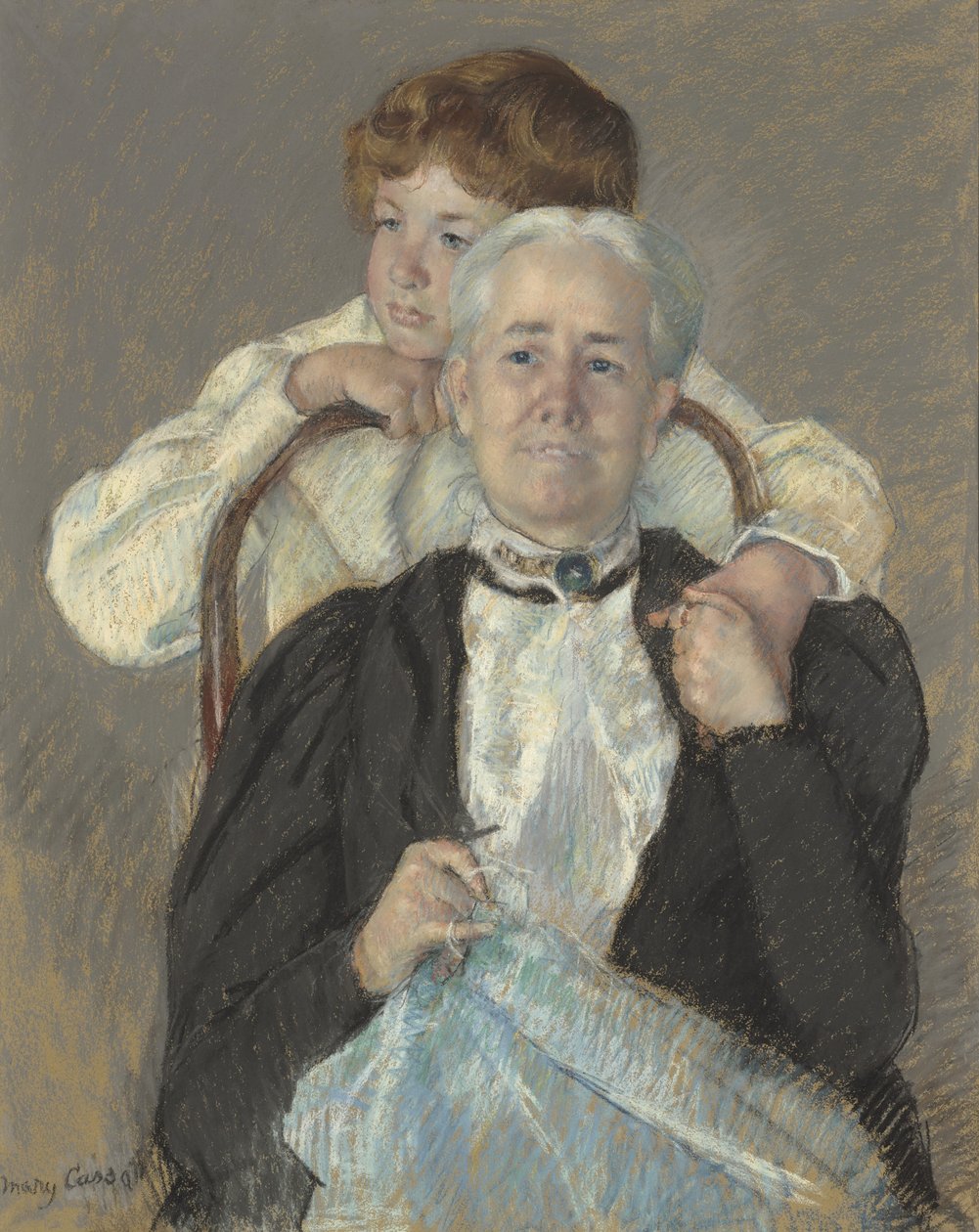 Portret pani Cyrus J. Lawrence z wnukiem R. Lawrence Oakley, ok. 1897 autorstwa Mary Cassatt