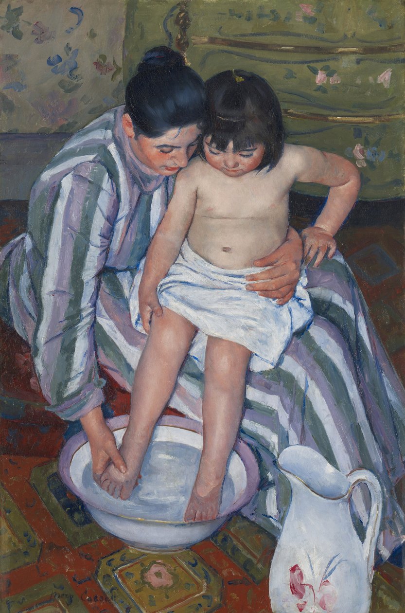 Kąpiel dziecka autorstwa Mary Stevenson Cassatt