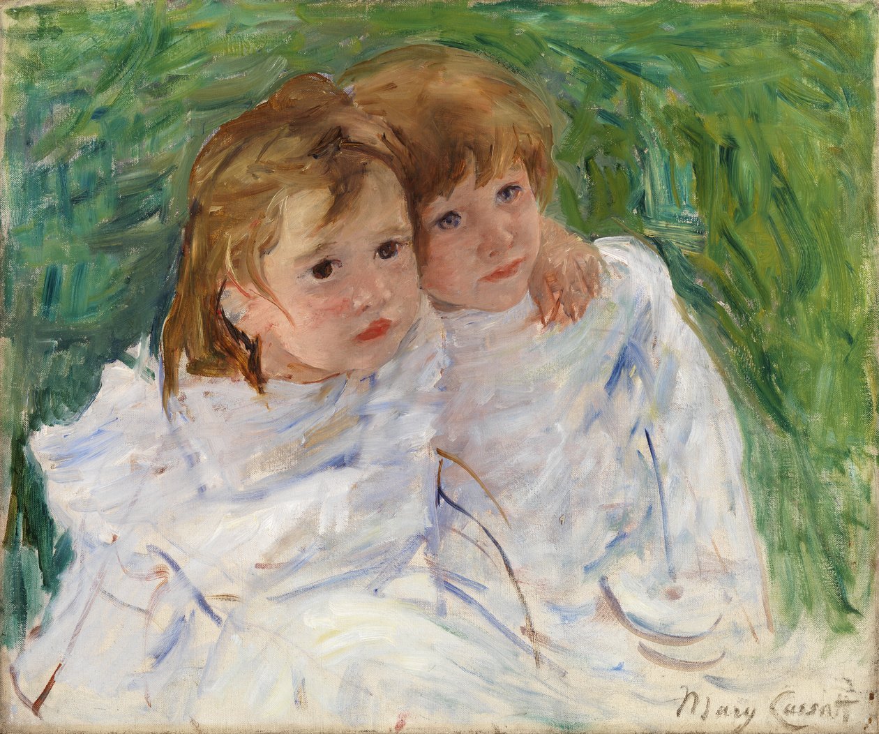 Siostry, ok. 1885 (olej na płótnie) autorstwa Mary Stevenson Cassatt