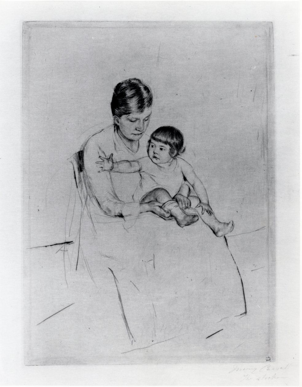 Pończocha autorstwa Mary Stevenson Cassatt