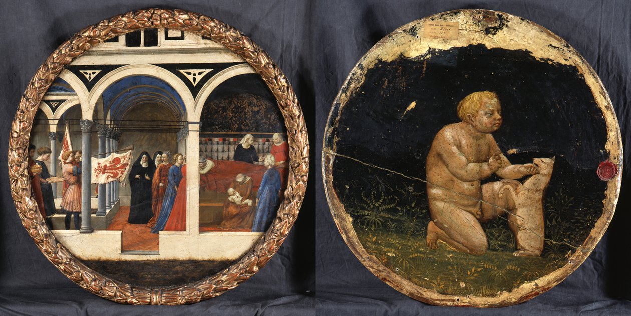 "Taca porodowa" (taca porodowa) autorstwa Masaccio