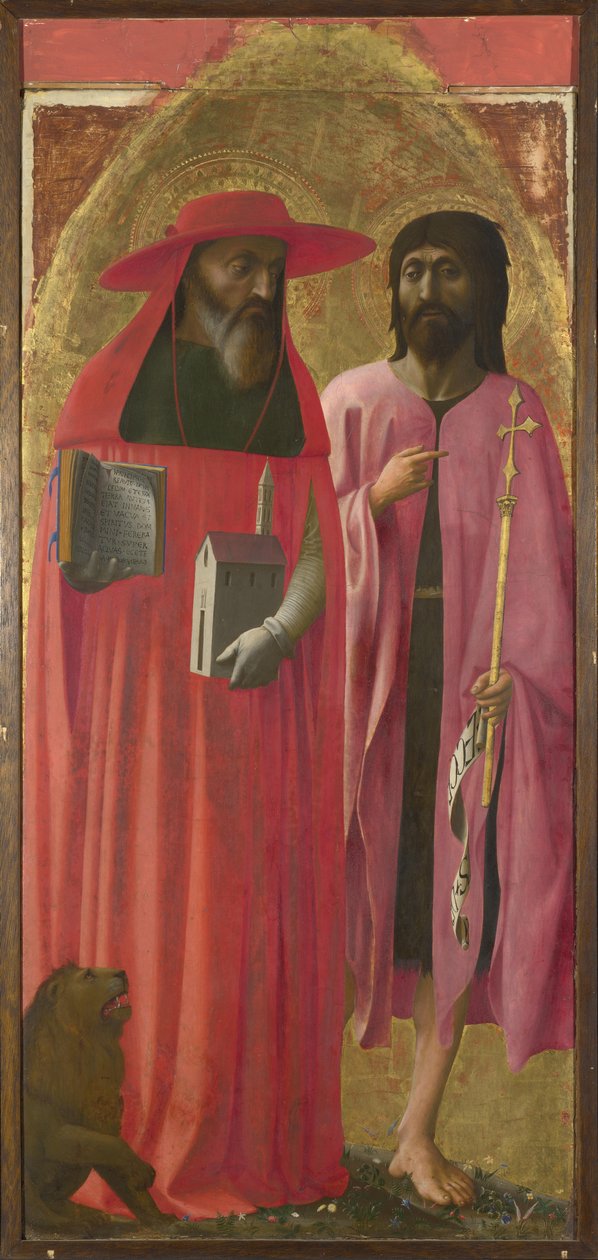 Święci Hieronim i Jan Chrzciciel, ok. 1428-1429 autorstwa Masaccio Masolino