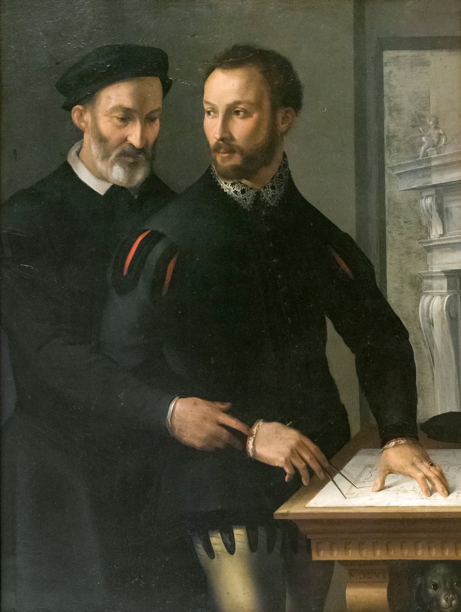 Podwójny portret mężczyzny autorstwa Maso da San Friano