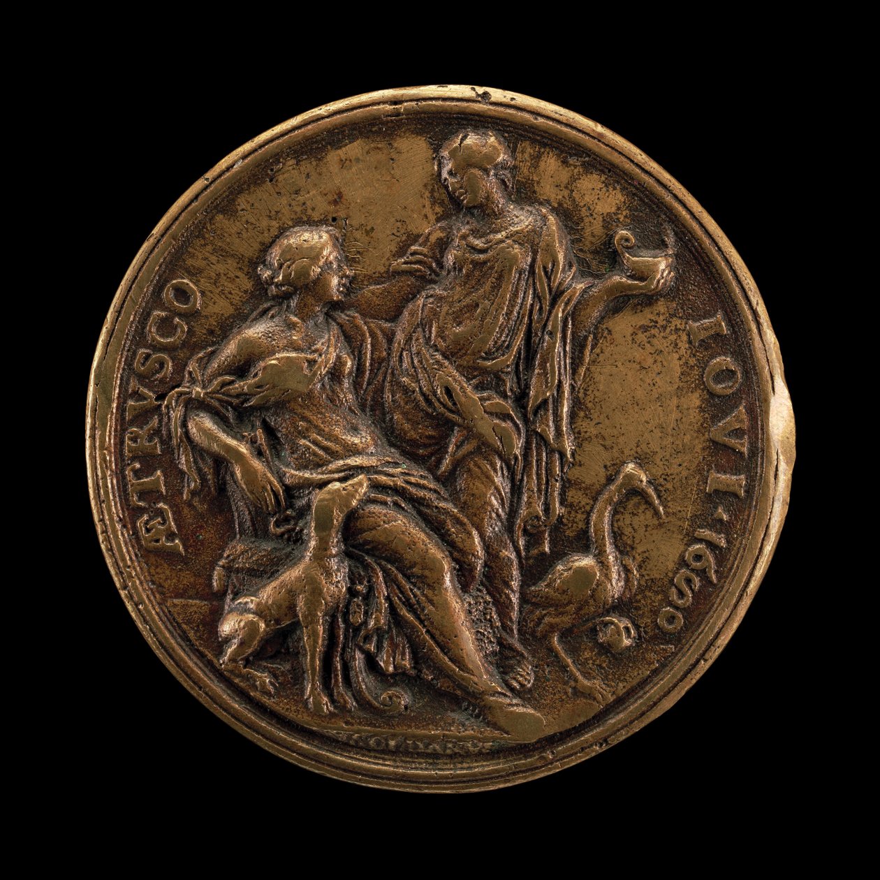 Alegoria czujności i lojalności [rewers], 1680. autorstwa Massimiliano Soldani
