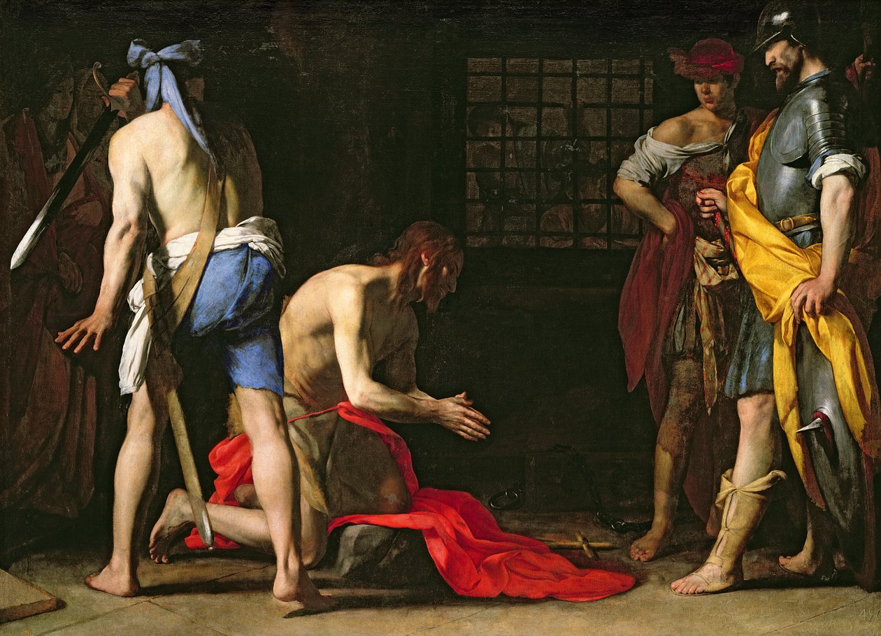 Ścięcie Jana Chrzciciela, 1634 autorstwa Massimo Stanzione