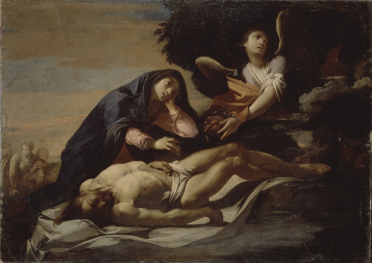 Opłakiwanie Chrystusa, połowa XVII wieku. autorstwa Massimo Stanzione