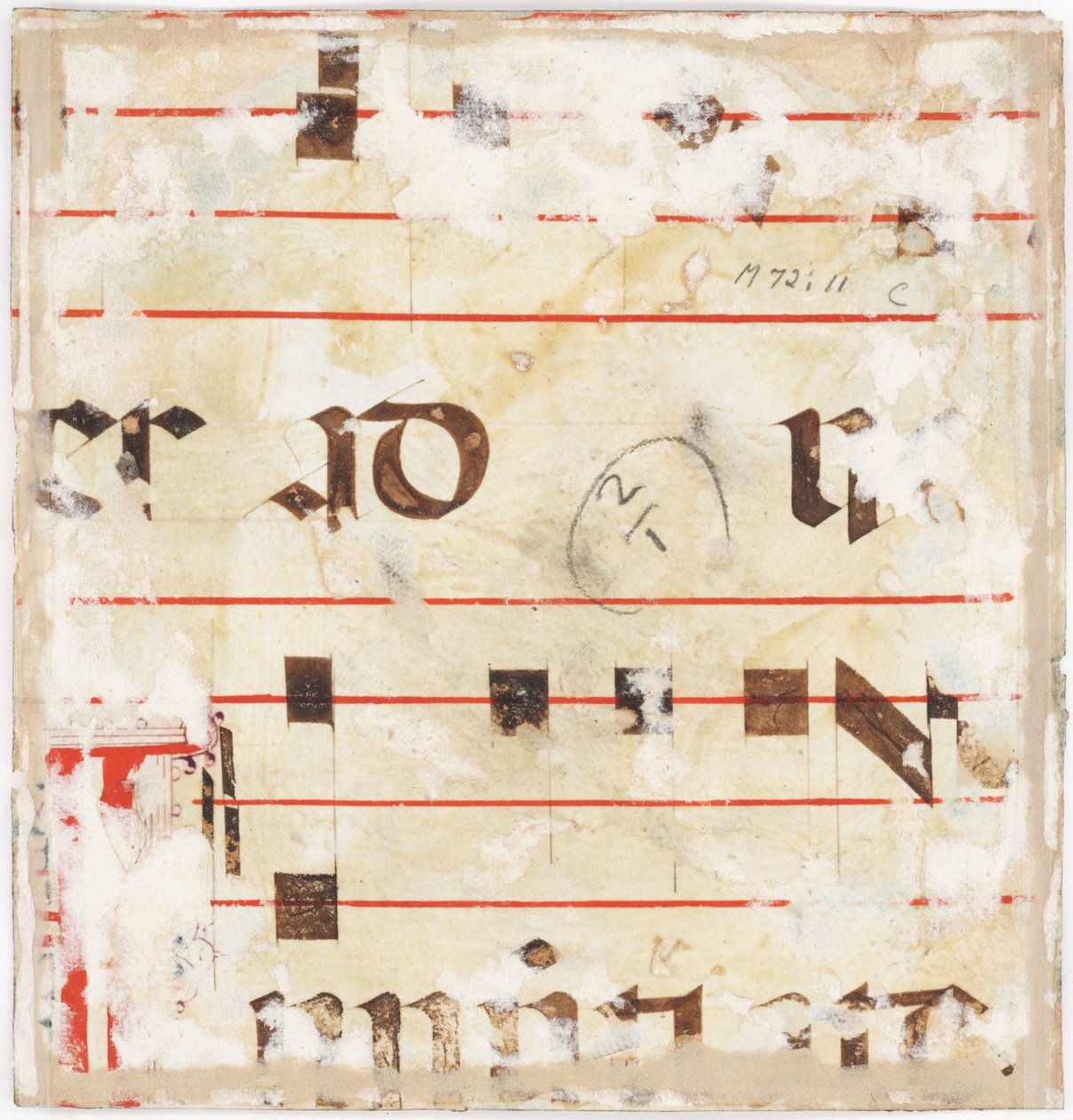 Stopniowy, wycięty z historycznym inicjałem z antyfonarza, Mediolan, 1515 (tempera i atrament na pergaminie) (wers z 3587461) autorstwa Master B. F. 16th century Master B. F. 16th century