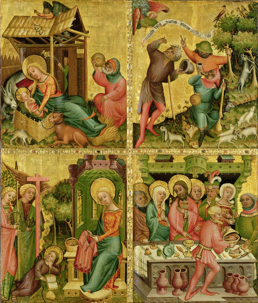 Ołtarz Buxtehude, prawe skrzydło, 1400-10 (tempera na panelu) autorstwa Master Bertram of Minden