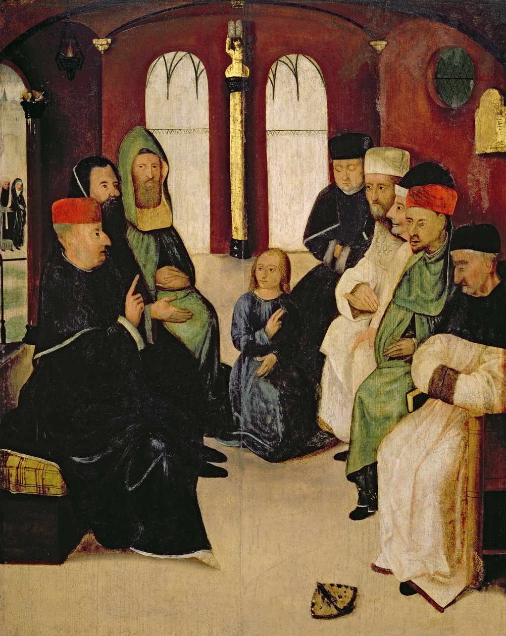 Chrystus wśród lekarzy autorstwa Master M S