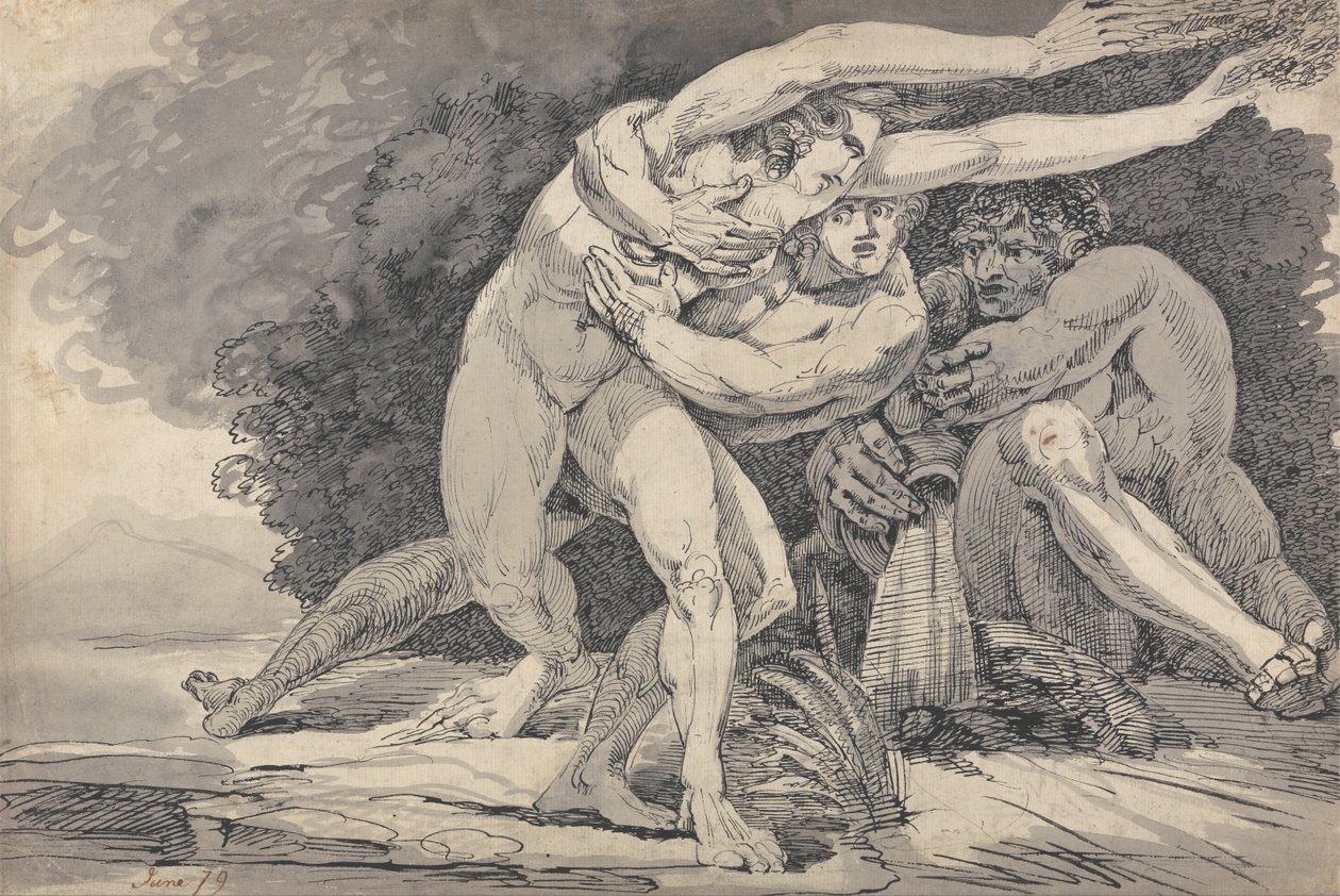 Apollo i Daphne autorstwa Master of the Giants