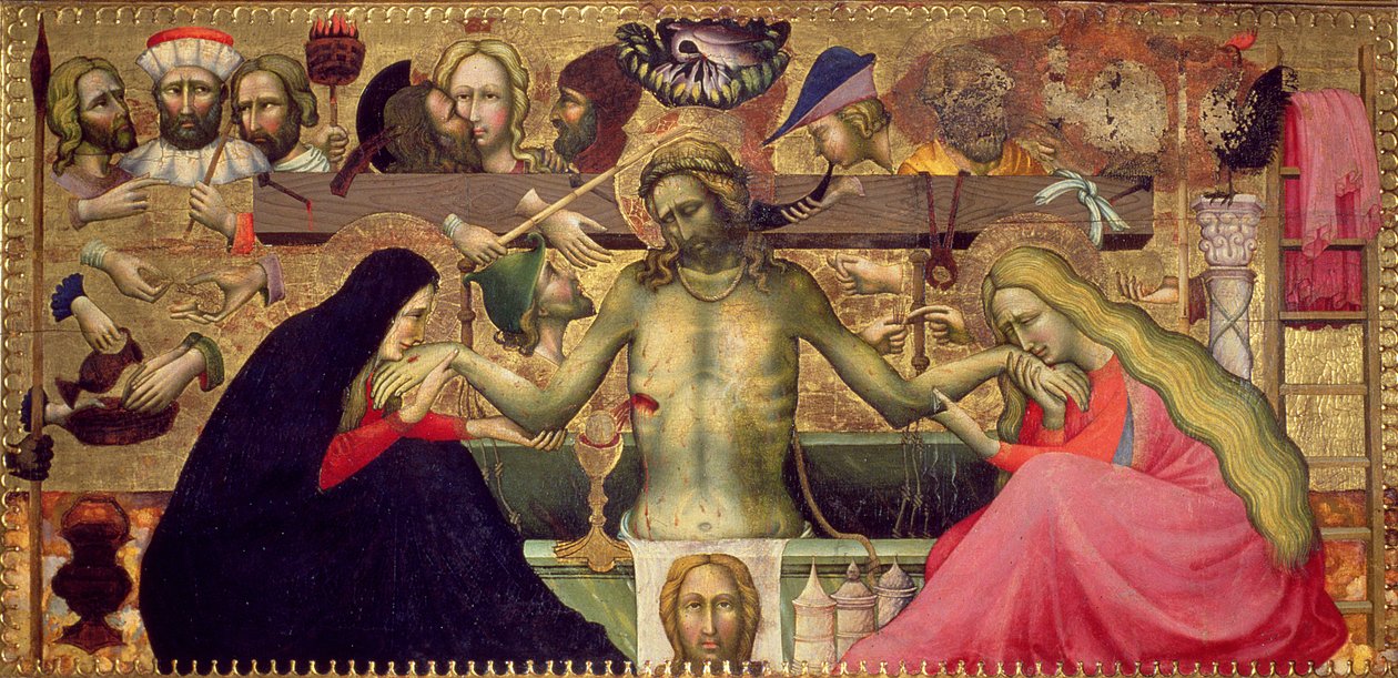 Madonna z Dzieciątkiem ze świętymi, 1415 (tempera na desce) autorstwa Master of 1415