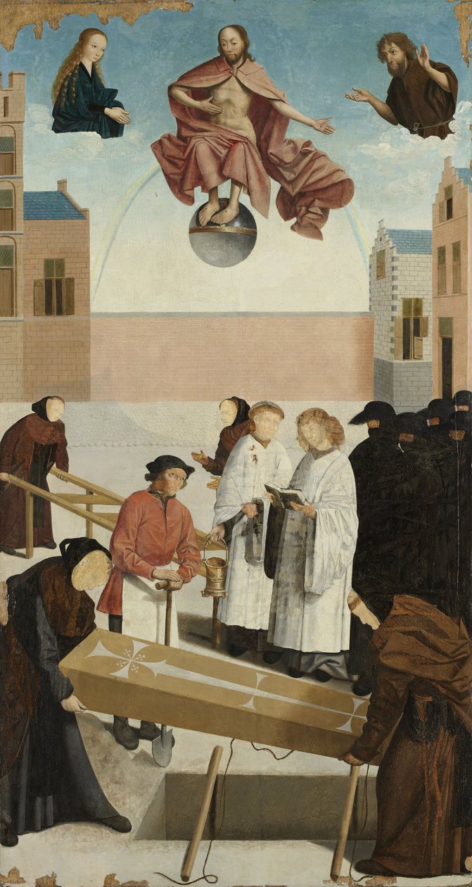 Pogrzeb zmarłych z Siedmiu Uczynków Miłosierdzia, 1504 autorstwa Master of Alkmaar