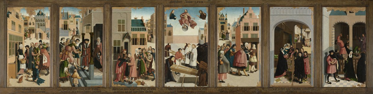 Siedem dzieł miłosierdzia, 1504 r. autorstwa Master of Alkmaar