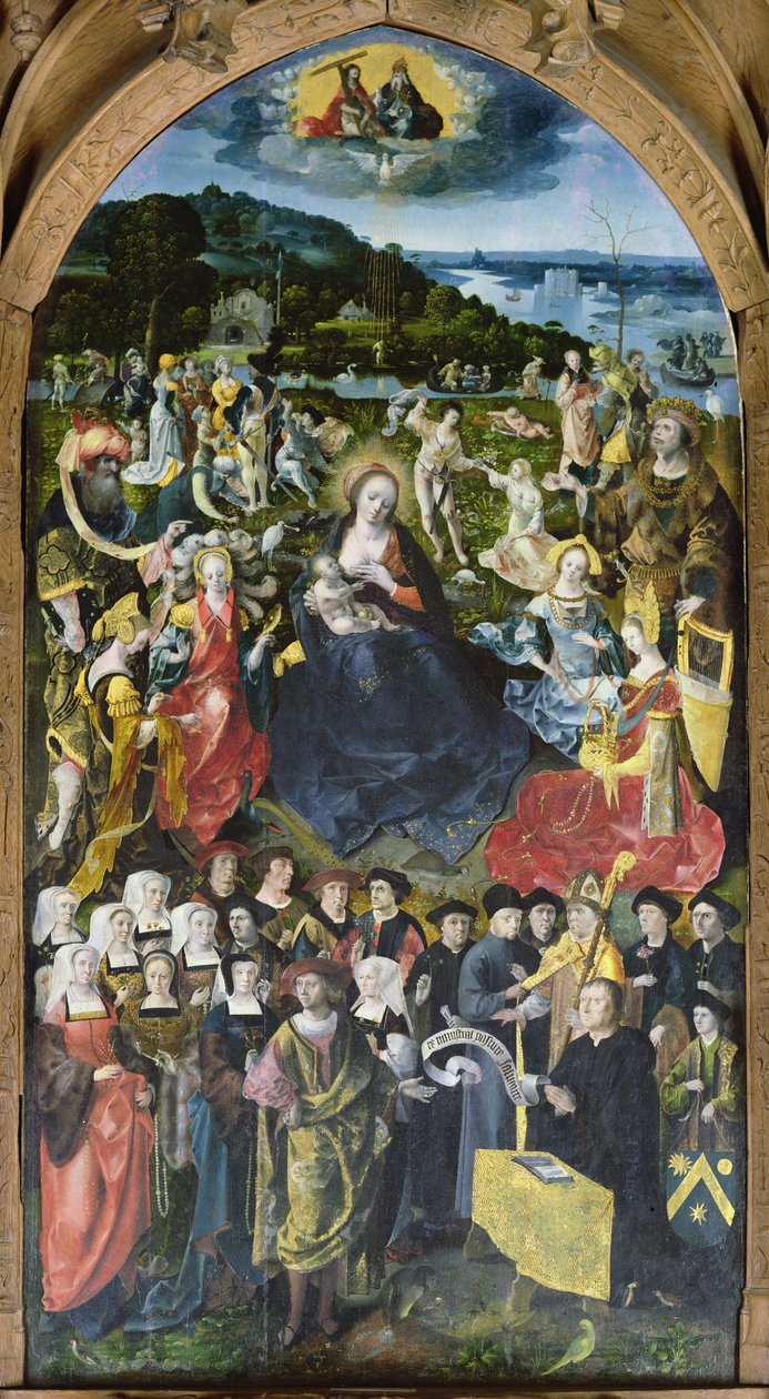 Pre Ministrant Pasture Salutaire (Łąka służąca oszczędzaniu żywności) 1519 autorstwa Master of Amiens