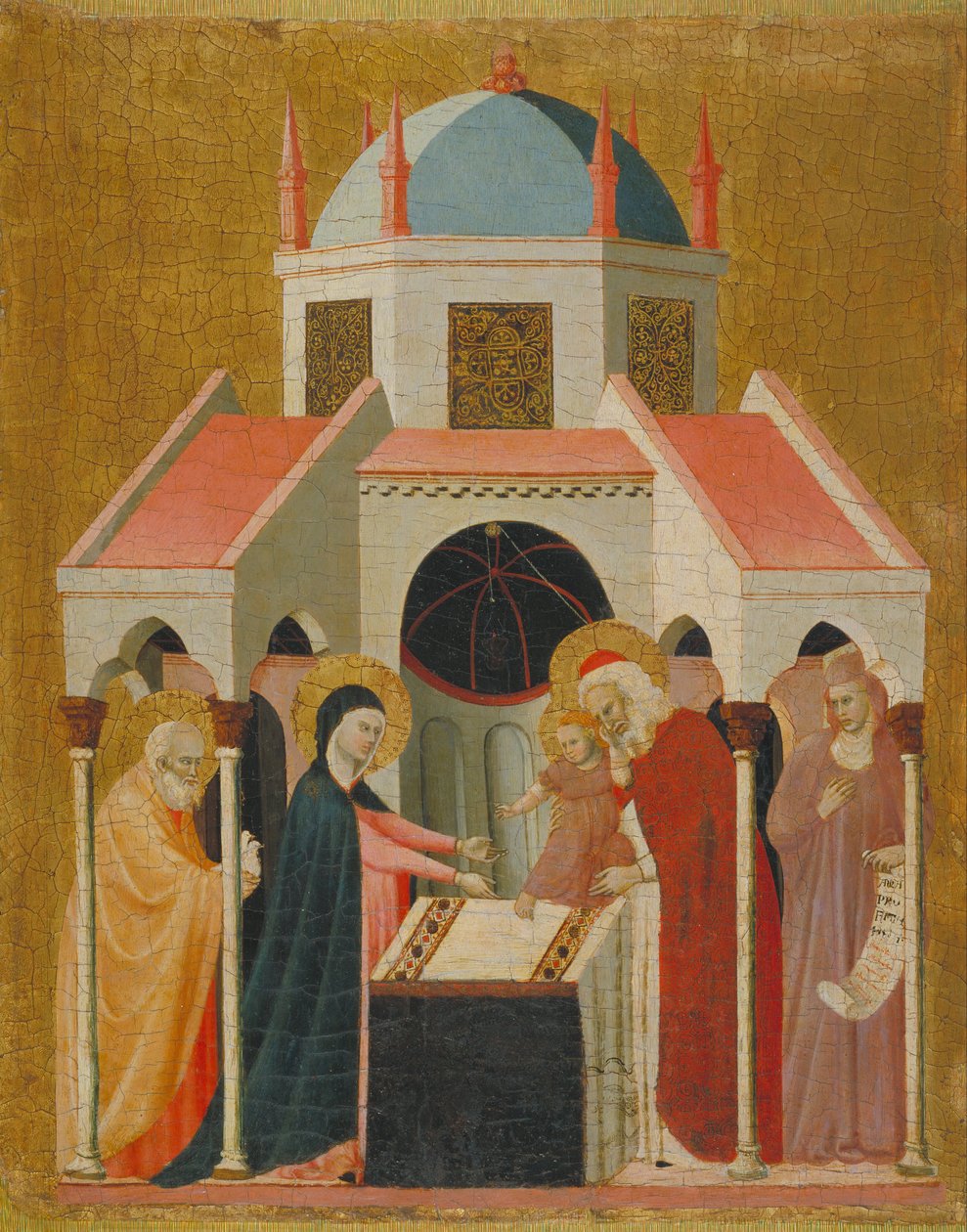 Ofiarowanie Jezusa w świątyni autorstwa Master of Cini the Madonna