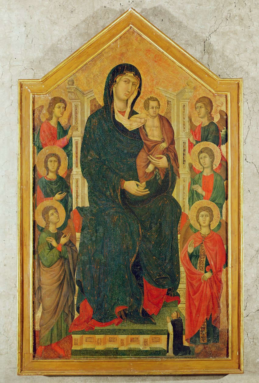 Maesta (tempera ant skydelio) poli autorstwa Master of Citta di Castello