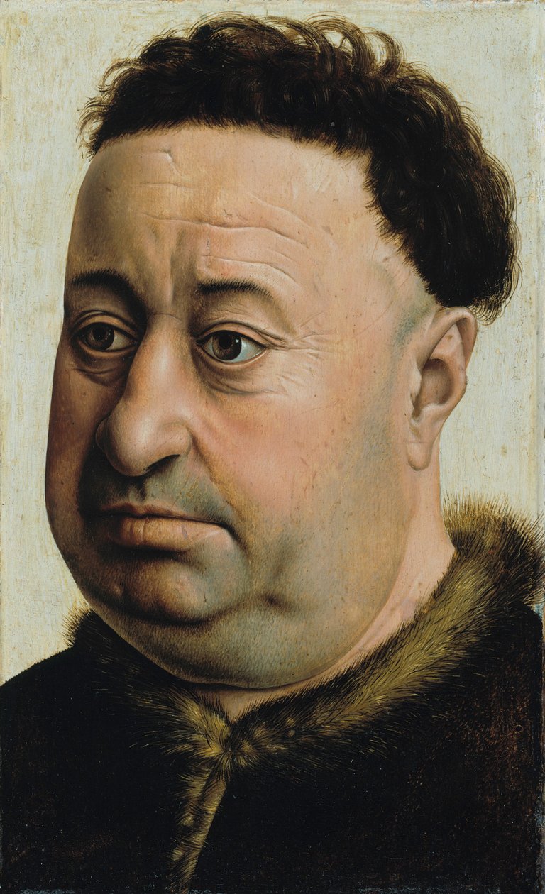 Portret grubasa autorstwa Master of Flémalle